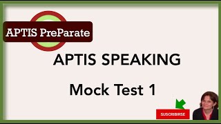 APTIS GENERAL Speaking Practice TEST 1  Get ready for APTIS with these Tests [upl. by Dwight657]