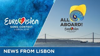 Eurovision Song Contest 2018 Participating countries logo and slogan revealed [upl. by Aralk]