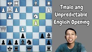 Tinalo natin ang Kanyang Unpredictable English Opening chess [upl. by Ketchum]