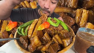 Delicious fatty pork with noodles and veggies  kents vlog [upl. by Hazlett851]