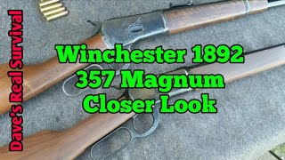 153 Winchester 1892 357 Magnum Closer Look Review [upl. by Hudson]