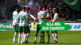 HÖJDPUNKTER  Hammarby 31 Kalmar FF  Tekies snygga lobb med matchens sista spark [upl. by Nnylidnarb]