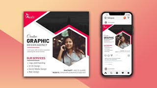 Social Media Post Design  Instagram Ads  Photoshop Tutorial [upl. by Jannery180]