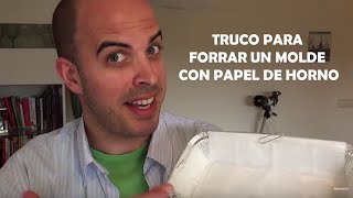 Cómo forrar un molde con papel de horno  Gourmetruco [upl. by Lenad]