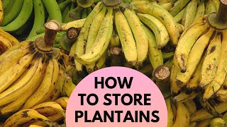 How To Store Plantain  How To Preserve Plantain In The Freezer [upl. by Boone]