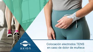 Colocación electrodos TENS para dolor de muñeca  Electroestimulación TENS para terapia del dolor [upl. by Free]