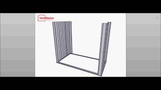 YardMaster StoreAll 8x4 PZ Pent Metal Shed  How to Assemble [upl. by Mordy]