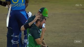 Zaman Khan Crying After Srilanka vs Pakistan Super 4 Match Last Over [upl. by Lehcer745]