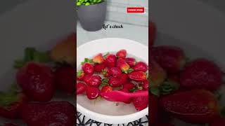 Best Way to Wash Strawberries Before Eating Them [upl. by Orthman]