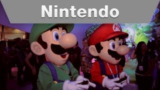 Mario and Luigi at the Nintendo E3 2013 Booth [upl. by Gage]