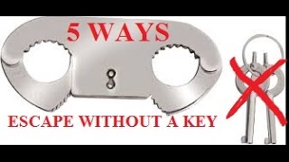 How To Escape Thumbcuffs 5 Ways Without A Key Handcuffs Locksmith Secrets Picking School Pick Scam [upl. by Eesak539]