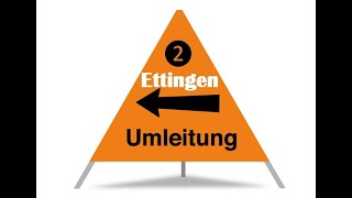 Ettingen Umleitung kleiner 2024 [upl. by Merdith]