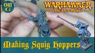 Building the Boingrot Bounderz from Stormbringer issue 48 as a Night Goblin Squig Hopper mob [upl. by Genovera]