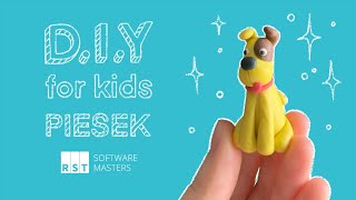 DIY for Kids 6  Piesek z plasteliny 🐶 [upl. by Pelaga]