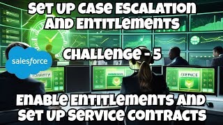 Set Up Case Escalation  Salesforce  Enable Entitlements and Set Up Service Contract  Challenge 5 [upl. by Drofkcor]