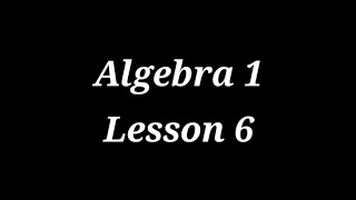 Algebra 1 Day 6 10102024 [upl. by Goulder]