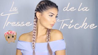 Tresse collée  Dutch Braid  Tresse africaine  Comment faire [upl. by Ahscrop]