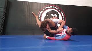 BJJ Triangle Choke Frame Defense and Defense Counter clip [upl. by Lorinda873]