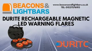 Durite Rechargeable LED Warning Flares 044660  Beaconsandlightbars [upl. by Hajed807]