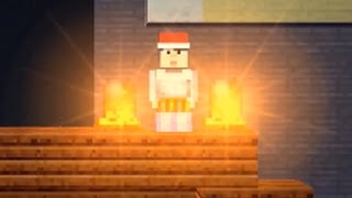 The Blockheads v152 Bright Campfire Glitch Multiplayer [upl. by Fronniah]