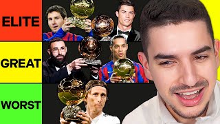 Ranking EVERY Ballon dOr Winner Since 2000 Tier List [upl. by Arobed]