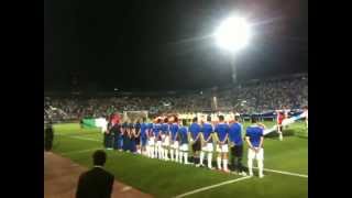 Italy Anthem  Fratelli DItalia Israel  Italy Euro Under21 [upl. by Oisorbma]