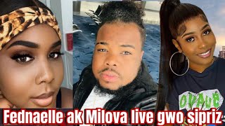 Fednaelle ak Milova cyber live Anmwey gwo siprizTeam FF pwal kraze Internet la wap sezi tande koze [upl. by Ravel]