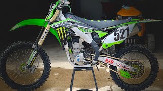 How to Install Dirt Bike graphics fast easy and efficiant  Kawasaki KX250f project transformation [upl. by Kan]