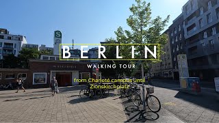 4K 60 fps Walking through Berlin from Charité campus along Invalidenstraße until Zionskirchplatz [upl. by Noitsirhc346]