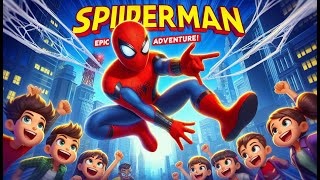 Spiderman’s Epic Adventure 🕷️ Fun Kids Song  Animated SingAlong for Superhero Fans [upl. by Yhcir]