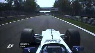 Juan Pablo Montoyas recordbreaking lap of Monza  2004 Italian GP [upl. by Emmie]