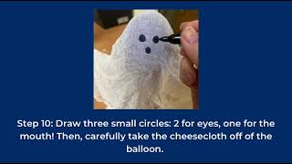 Crafternoon ToGo Tutorial  Cheesecloth Ghost [upl. by Ahsietal]