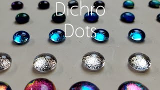 Dichroic glass dotsStart to finishkiln fire Earringsjewelry making endless colors fused glass [upl. by Joby]