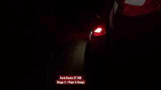 BRUTAL Remap Ford Fiesta ST 180 Stage 2 with Pops and Bangs  FLAMES [upl. by Mellisa]