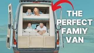 PERFECT Family Van Tour  Sleeps 4 with ELEVATOR BED 🚐 👨‍👩‍👧‍👦 [upl. by Aggri]