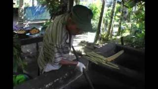 Making an umu in Rarotonga Cook Islands [upl. by Hanshaw]