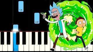 Rick And Morty  Evil Morty Theme Easy Piano Tutorial  SHEET MUSIC  MIDI 🔥 [upl. by Senzer]