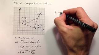 Bevis med analytisk geometri [upl. by Rhine]