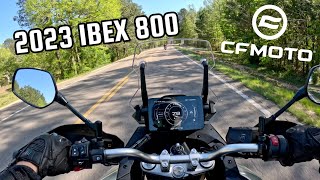 2023 CFMOTO IBEX 800 Motorcycle Ride amp Review [upl. by Atilef]