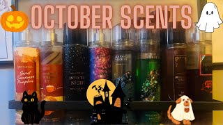 OCTOBER SCENTS Bath amp Body Works Shop My Stash  Halloween Pumpkin 🎃 amp Dark amp Sweet Scents 👻 [upl. by Ttevi]