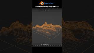 Blender Contour Lines 3d blenderrender3d blender3d render architecture tutorial blender [upl. by Esiled683]