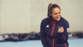 Great Britain’s Fed Cup team for the EuropeAfrica Group 1 tie [upl. by Martens]