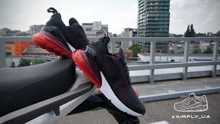 Nike Air Max 270 Oil Grey Habanero Red [upl. by Airetas817]