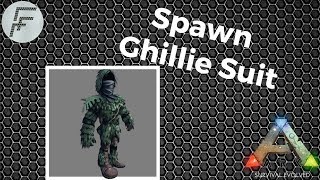 How to Spawn the Ghillie Suit  ARK Survival Evolved [upl. by Ayle]