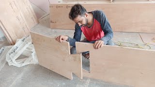 How to fix joint on plywood for wardrobe and loft  Plywood joint कैसे करते है [upl. by Frodeen]