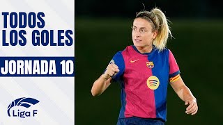 TODOS los GOLES de la Jornada 10  LIGA F [upl. by Nikral]