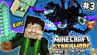 Lets Play Minecraft Story Mode 3 Stop Playing Around Duddy Episode One The Order of the Pizza [upl. by Enelhtac]