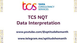 TCS NQT  Data Interpretation [upl. by Enala]