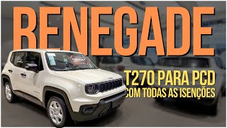 JEEP RENEGADE T270 O SUV MAIS COMPLETO POR R 101800 PARA PCD VEJA AGORA [upl. by Lindsley]