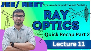 11  JEENEET  Physics  Ray Optics  Lecture 11  Quick Recap  Part 2 [upl. by Ettelocin]